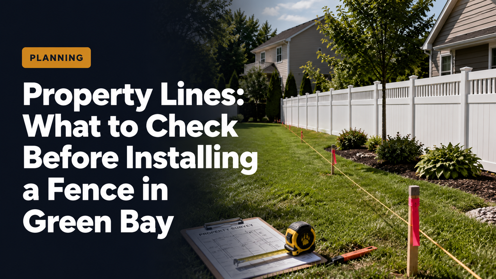Property Lines: What to Check Before Installing a Fence in Green Bay