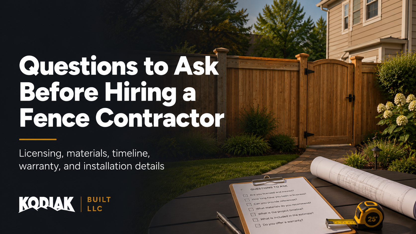 Questions to Ask Before Hiring a Fence Contractor