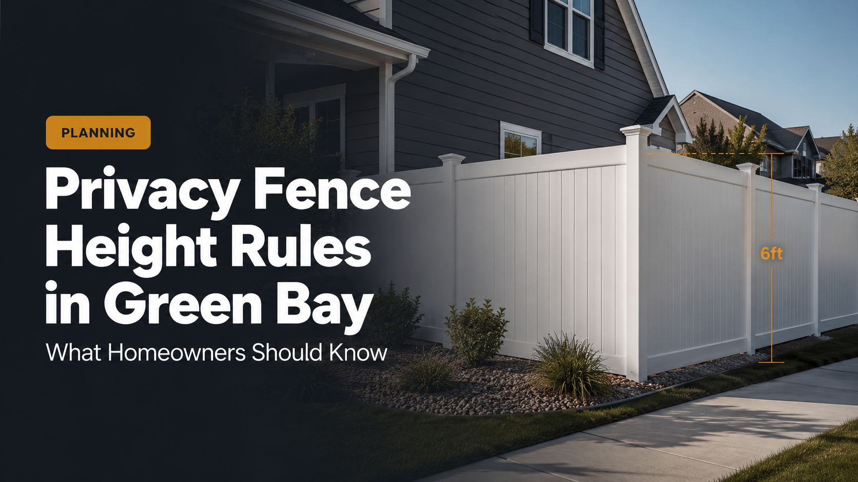 Privacy Fence Height Rules in Green Bay: What Homeowners Should Know